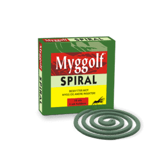 Myggolf Spiral eske med spiral